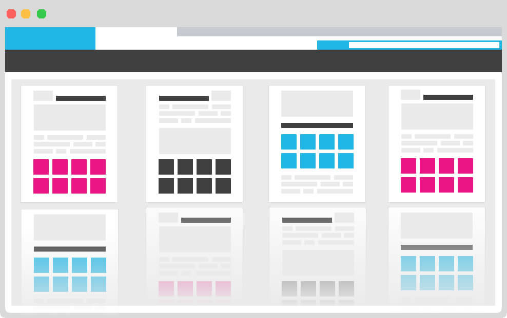Freewebstore switching designs premium feature