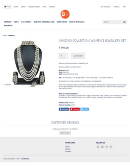 Image of a store selling Jewellery on Freewebstore