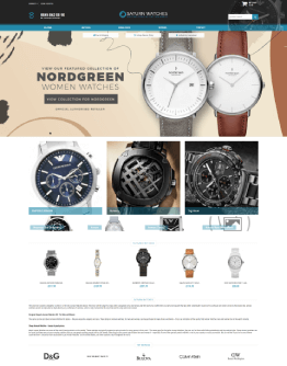 Image of a store selling watches on Freewebstore